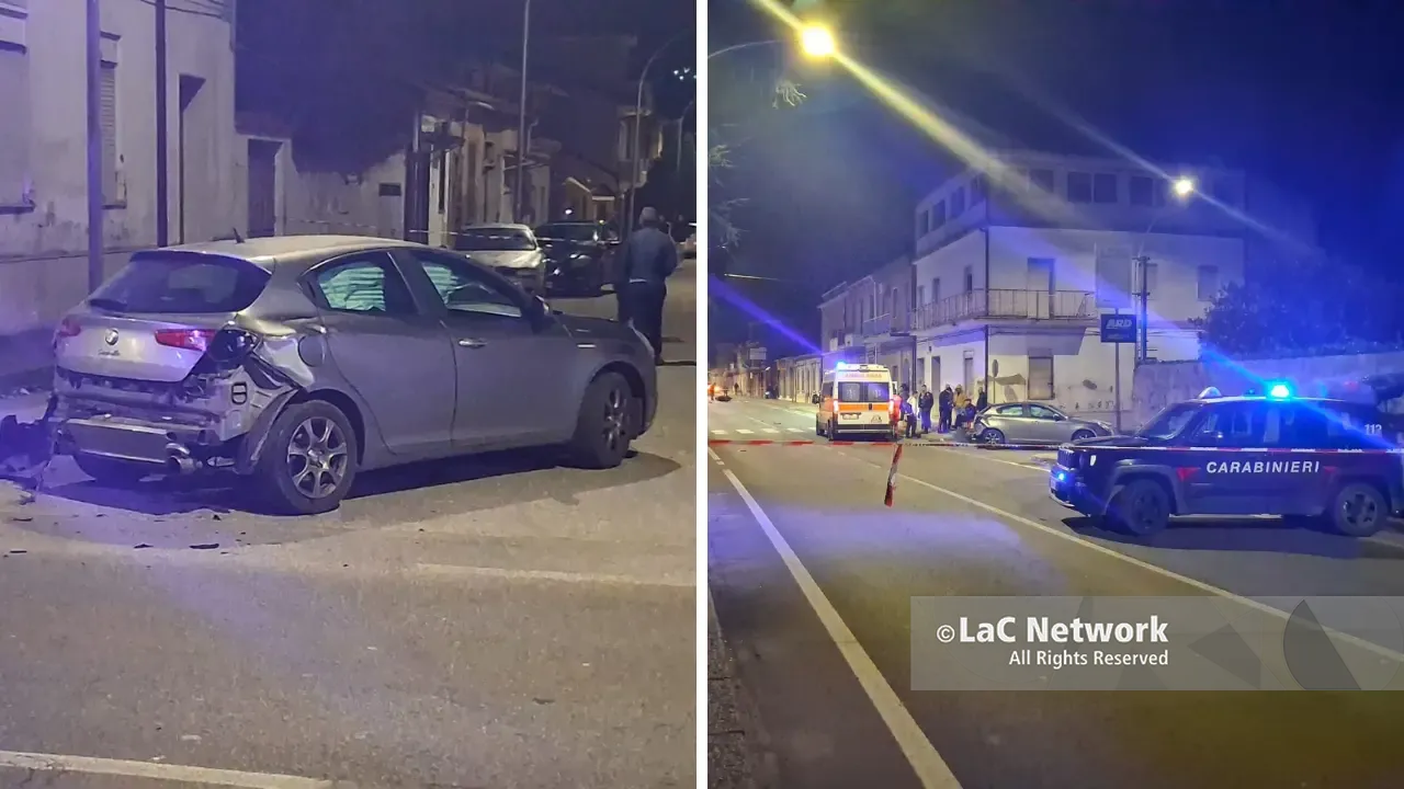 Incidente\u00A0tra un’auto e uno scooter sulla Statale 18 a Mileto: due feriti nel centro cittadino\n