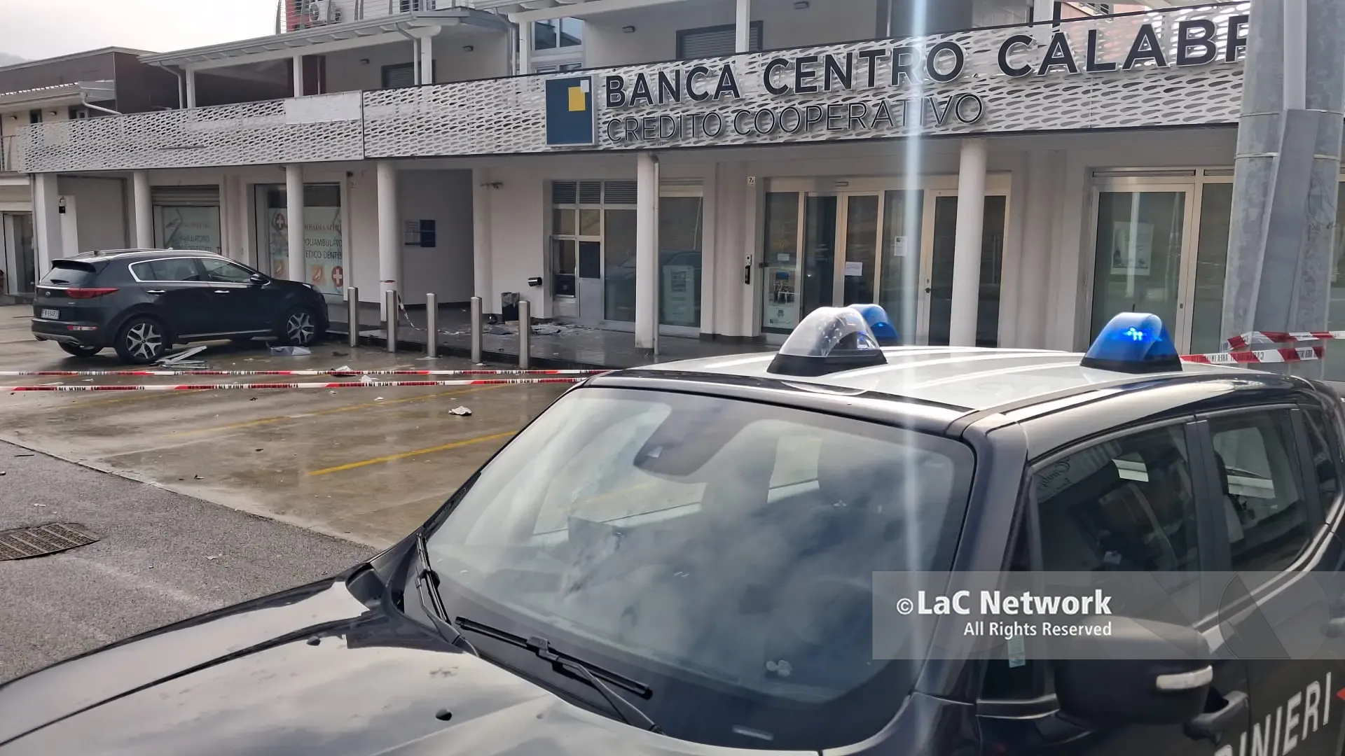 Il bancomat di Santo Stefano di Rogliano fatto saltare stanotte