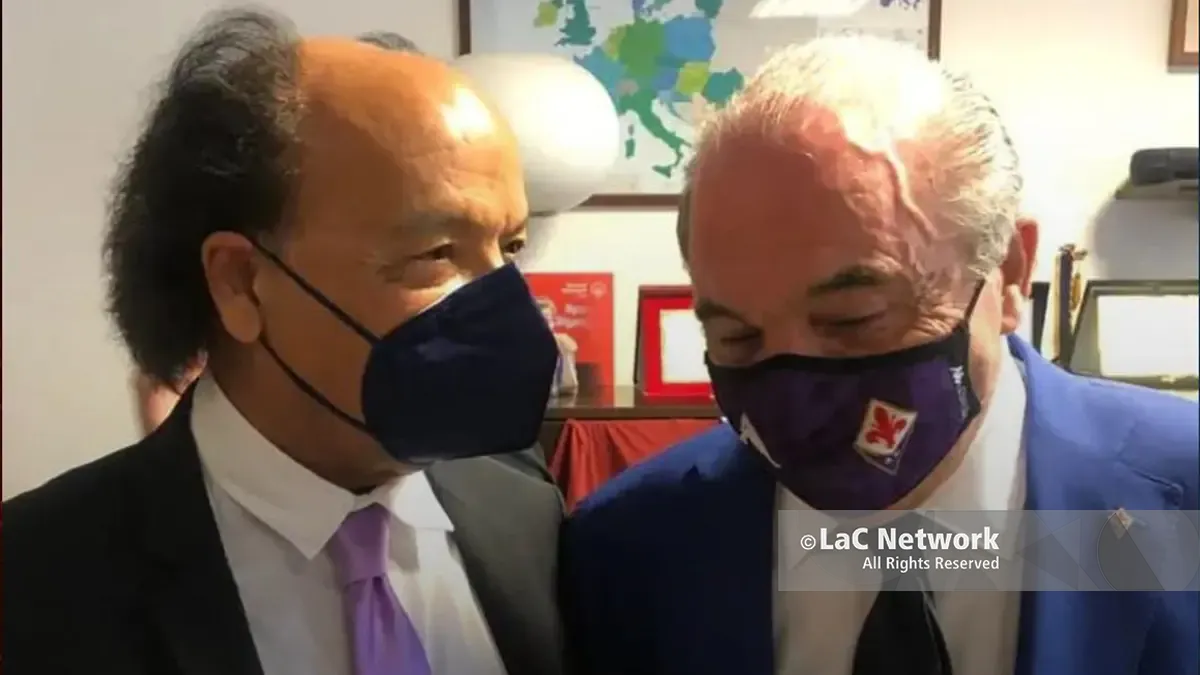 Guarascio e Commisso nel 2021 a Marina di Gioiosa Ionica