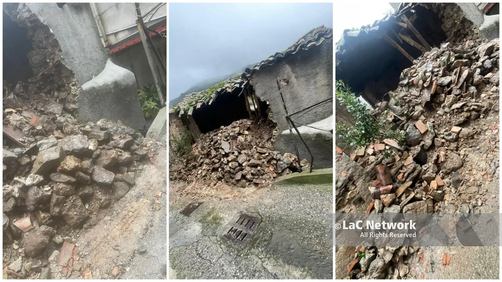 Frana il rudere di una casa abbandonata, quasi isolata la piccola frazione di Sant'Elena a Montebello Jonico\n