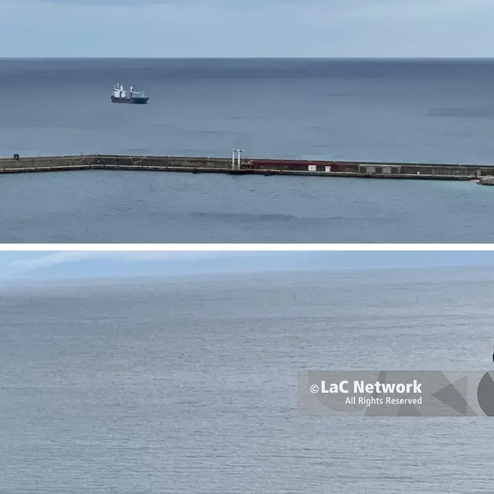 Vibo Marina, le grandi navi si affollano davanti al porto in attesa del passaggio del ciclone Harry: Santa Venere da sempre il riparo più sicuro\n