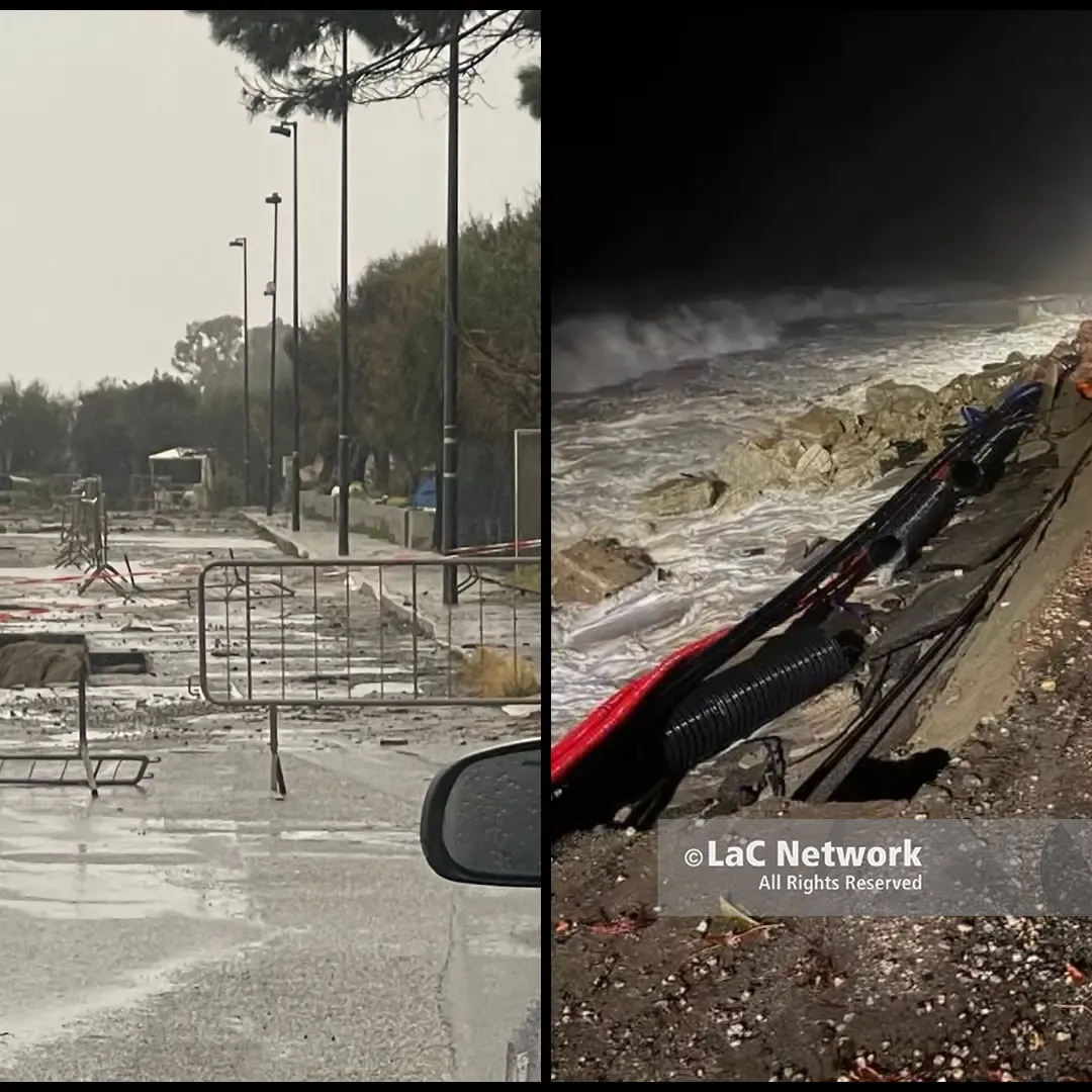 Bova Marina, scatta l’evacuazione del lungomare: mareggiata fuori controllo, residenti costretti a lasciare le case nella notte dell’allerta rossa. La più buia degli ultimi 20 anni\n
