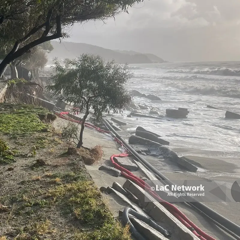 Il ciclone Harry divora la Grecanica, a Bova e Melito spazzato via il Lungomare critica la situazione anche a San Lorenzo