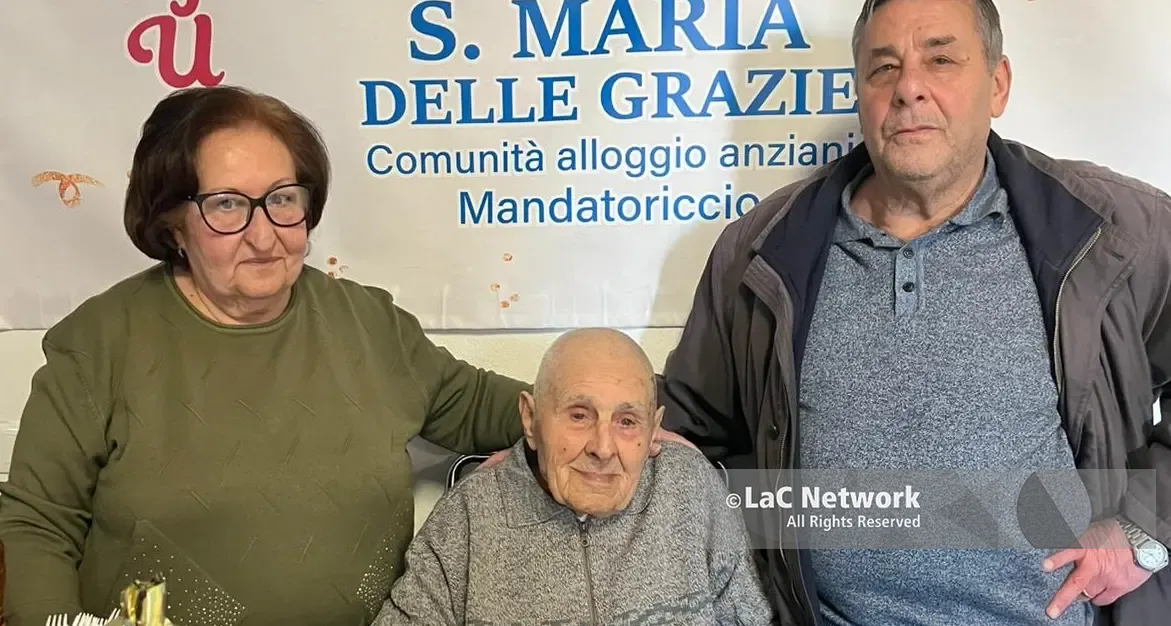 Mandatoriccio festeggia 101 primavere: giornata speciale per Cristoforo Sirianni\n