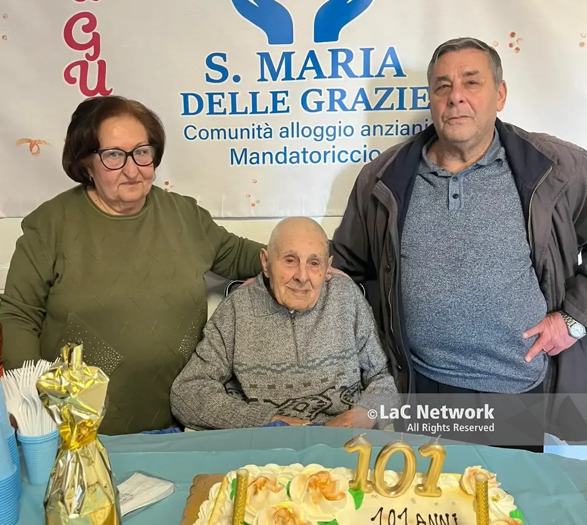 Mandatoriccio festeggia 101 primavere: giornata speciale per Cristoforo Sirianni\n