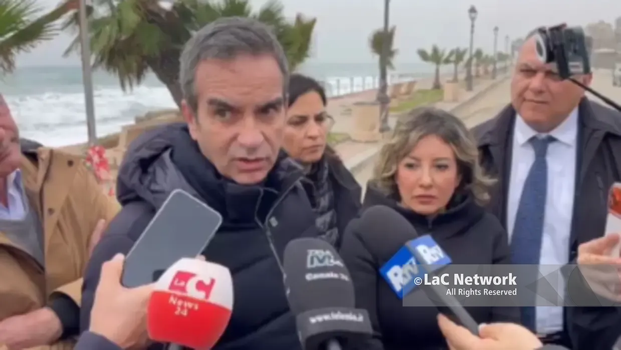 Dopo il ciclone Harry Occhiuto e Musumeci in visita nell'Area Grecanica e nella Locride sui luoghi del disastro –\u00A0LIVE\n