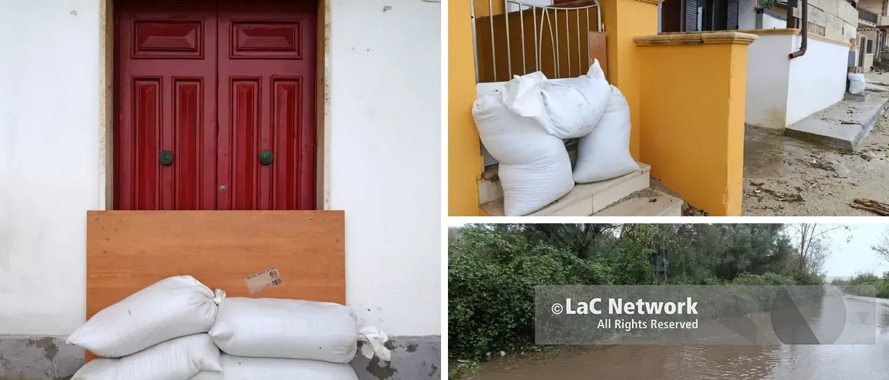 A Vibo Marina\u00A0la notte più lunga con la paura del ciclone:\u00A0sacchi di sabbia davanti alle case, preghiere e fatalismo: «Quando piove è sempre così»\n