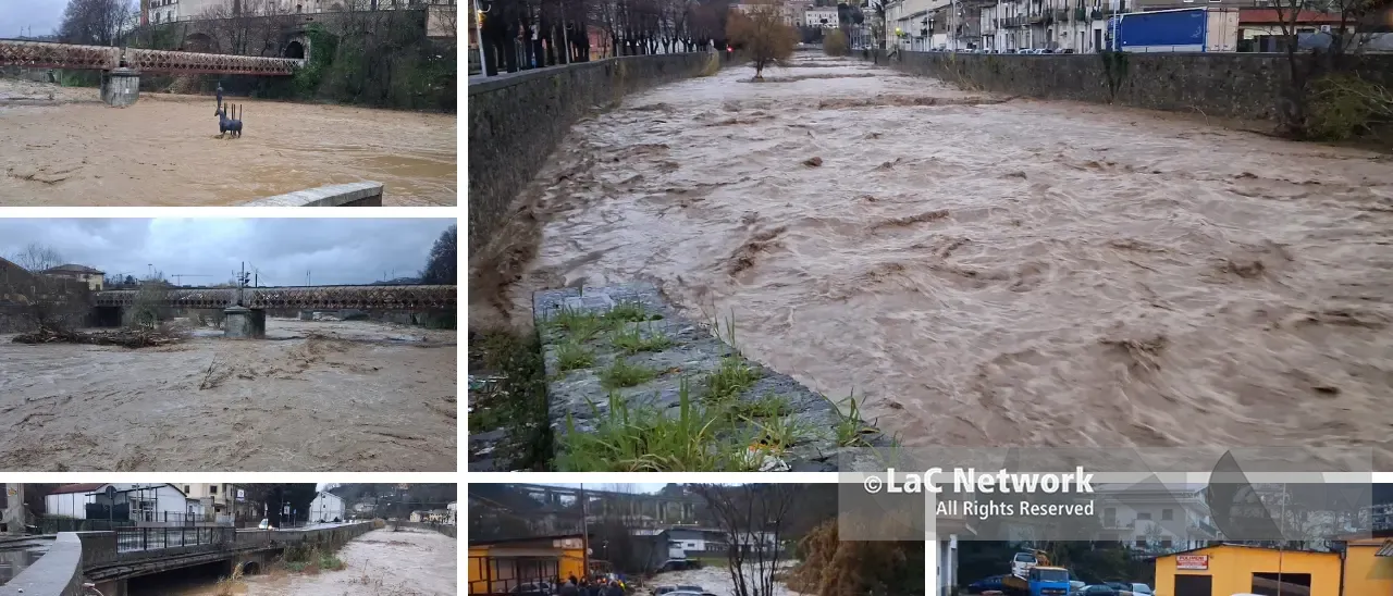 Esonda il Busento tra Cosenza e Dipignano: danni ad auto e paura tra i residenti –\u00A0VIDEO\n