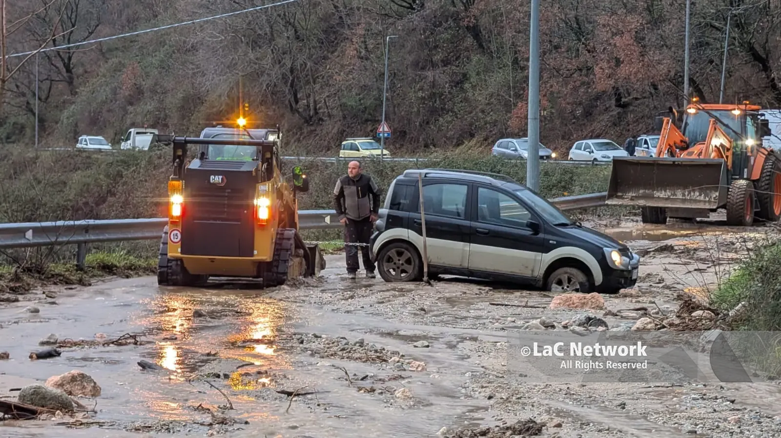 Un incidente a Domanico sulla SS278
