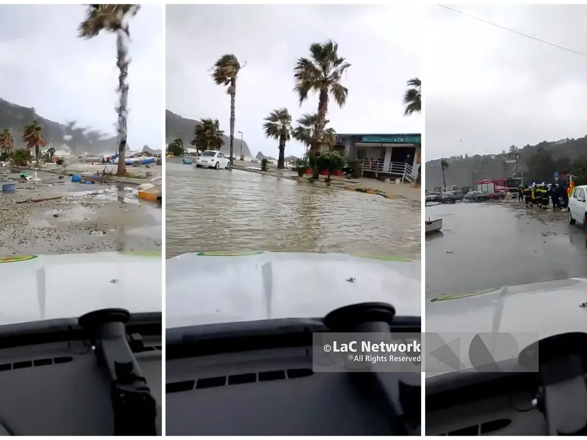 Danni del maltempo alla Tonnara di Palmi: mareggiate allagano strade e danneggiano stabilimenti balneari