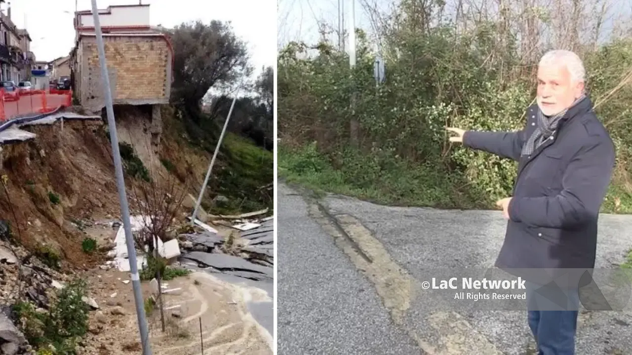 La frana di Triparni abbandonata da vent’anni, 9 milioni di euro mai spesi. Monteleone: «Siamo a un passo dall’avvio dei lavori»\n