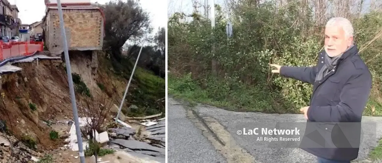 La frana di Triparni abbandonata da vent’anni, 9 milioni di euro mai spesi. Monteleone: «Siamo a un passo dall’avvio dei lavori»\n