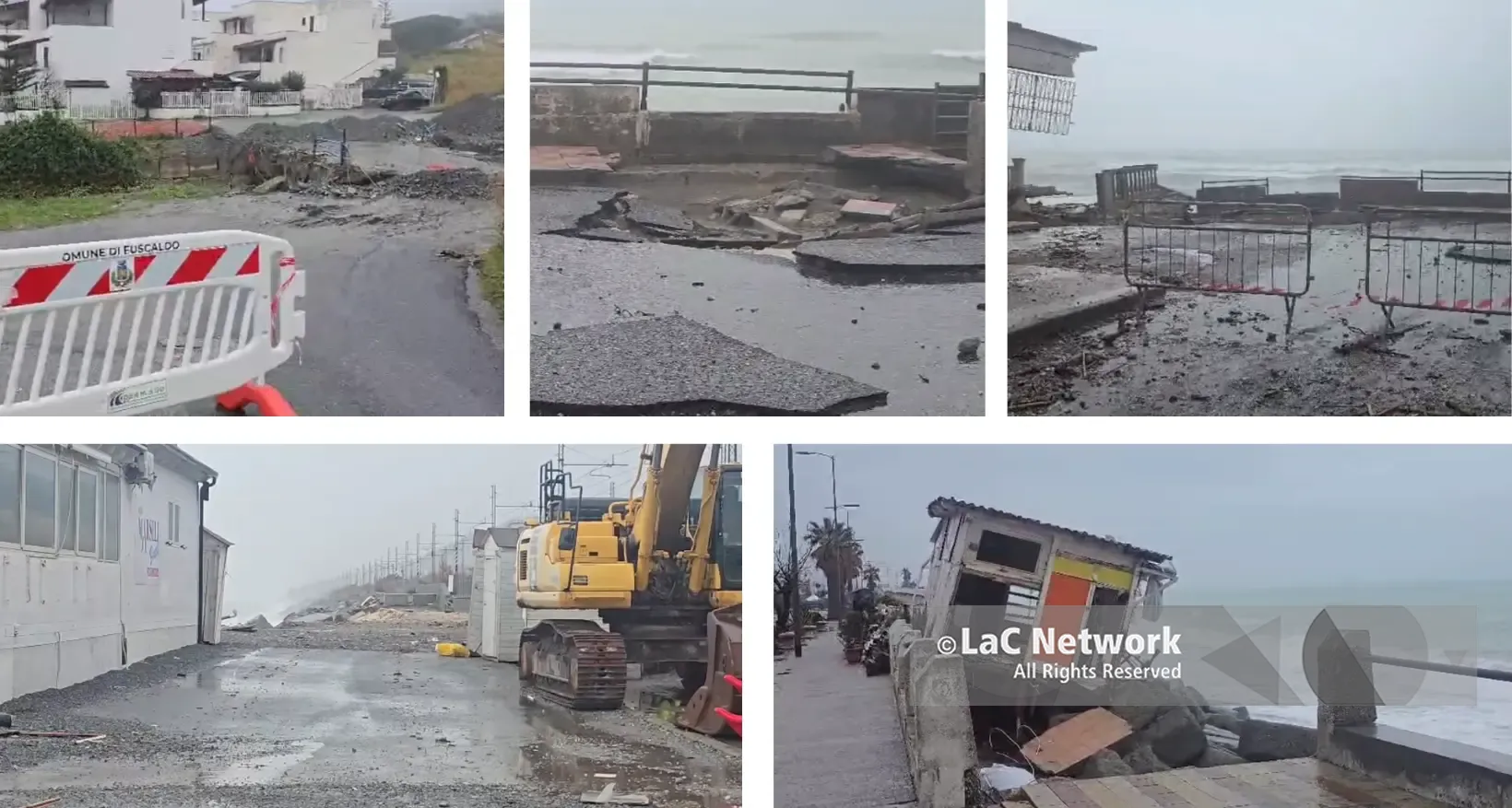 Voragini nelle strade, frane e famiglie isolate nel Tirreno cosentino. Le onde minacciano la ferrovia e la Ss\u00A018\n