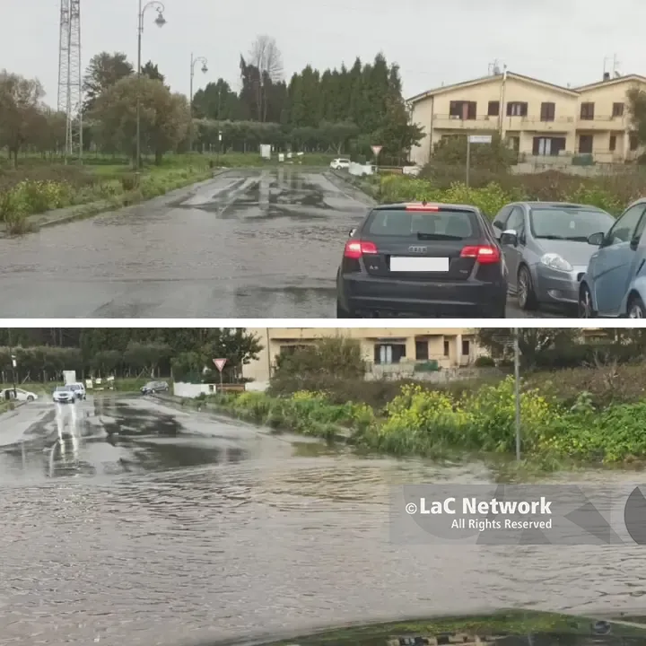 Vibo Valentia, strada allagata a Moderata Durant: disagi\u00A0alla circolazione vicino al teatro comunale\n