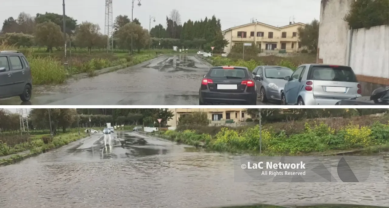 Vibo Valentia, strada allagata a Moderata Durant: disagi\u00A0alla circolazione vicino al teatro comunale\n