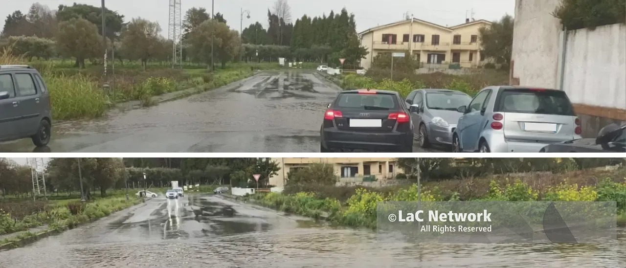 Vibo Valentia, strada allagata a Moderata Durant: disagi\u00A0alla circolazione vicino al teatro comunale\n