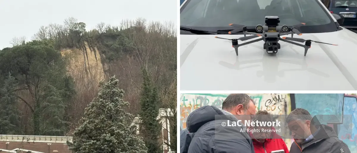 Cosenza, «il costone che sovrasta il\u00A0Telesio in costante monitoraggio». L’assessore Sconosciuto sul posto | VIDEO
