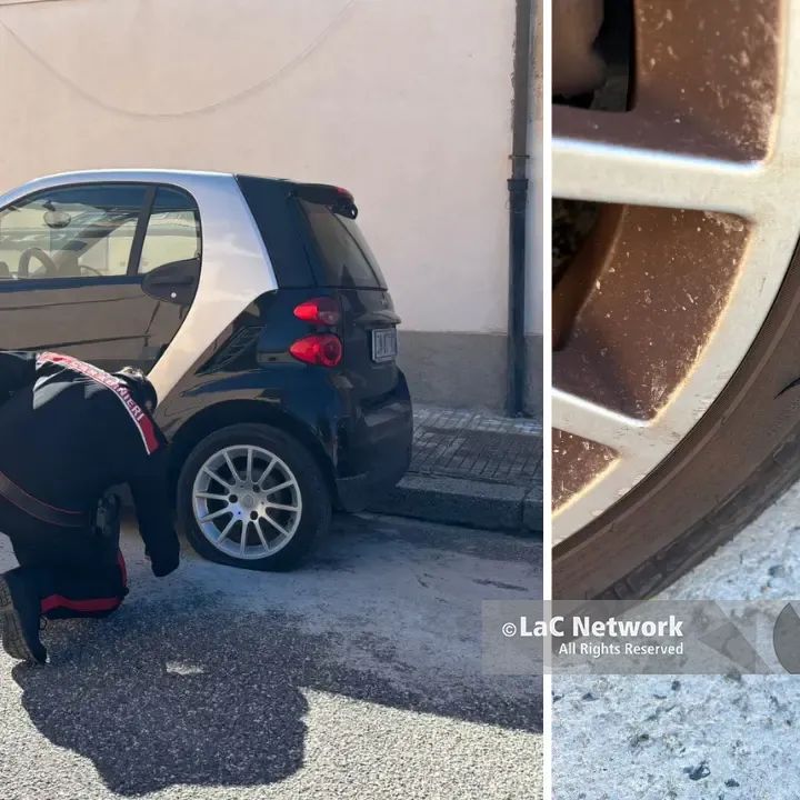 Parghelia, squarciate le ruote dell’auto del consigliere di minoranza Fabio Minieri: indagano i carabinieri\n