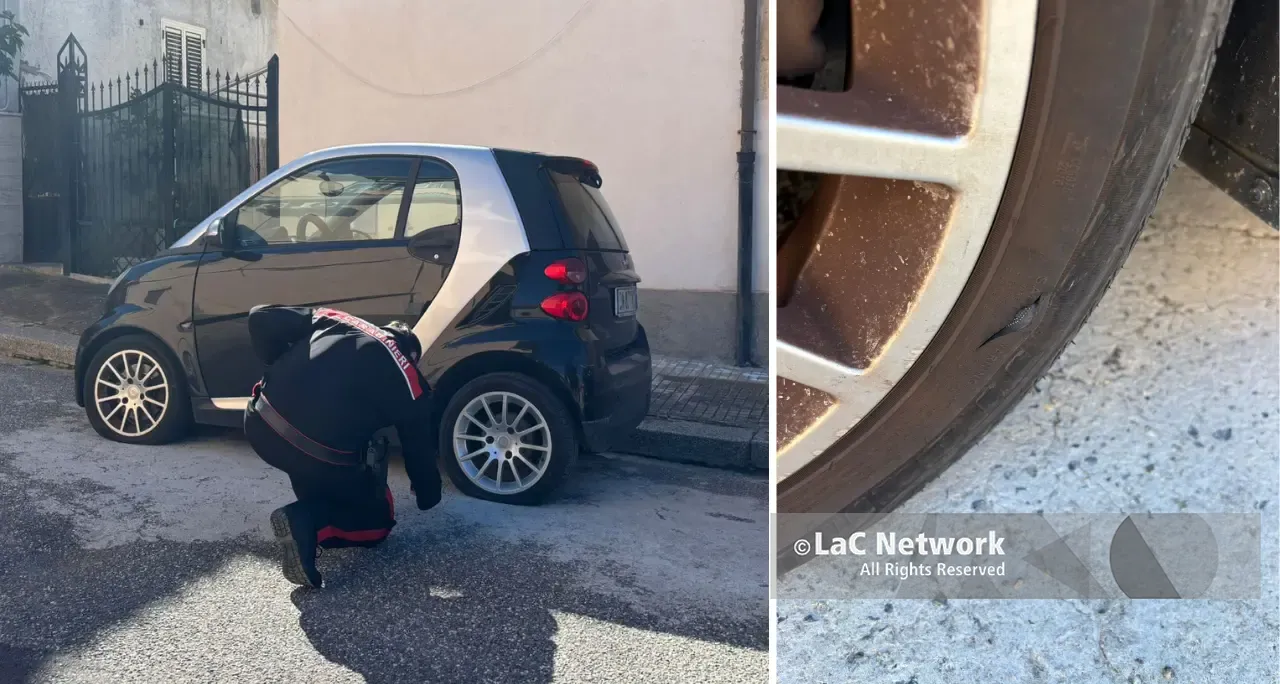 Parghelia, squarciate le ruote dell’auto del consigliere di minoranza Fabio Minieri: indagano i carabinieri\n