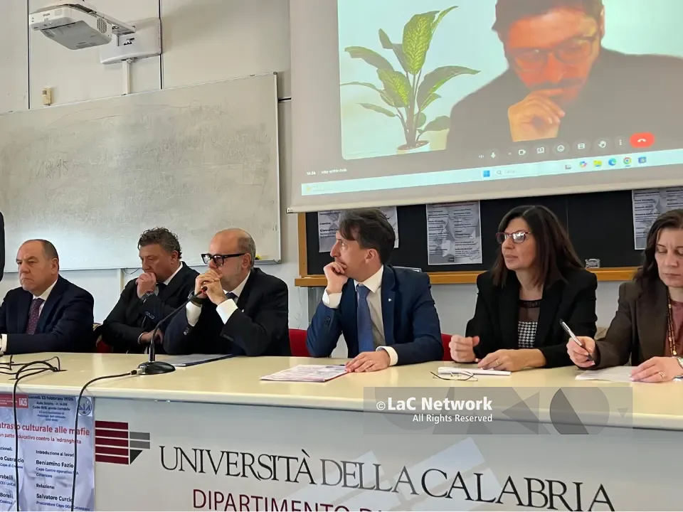 Patto educativo contro la ’ndrangheta, l’incontro di Unical e Dia con il procuratore Curcio in DIRETTA sui social LaC