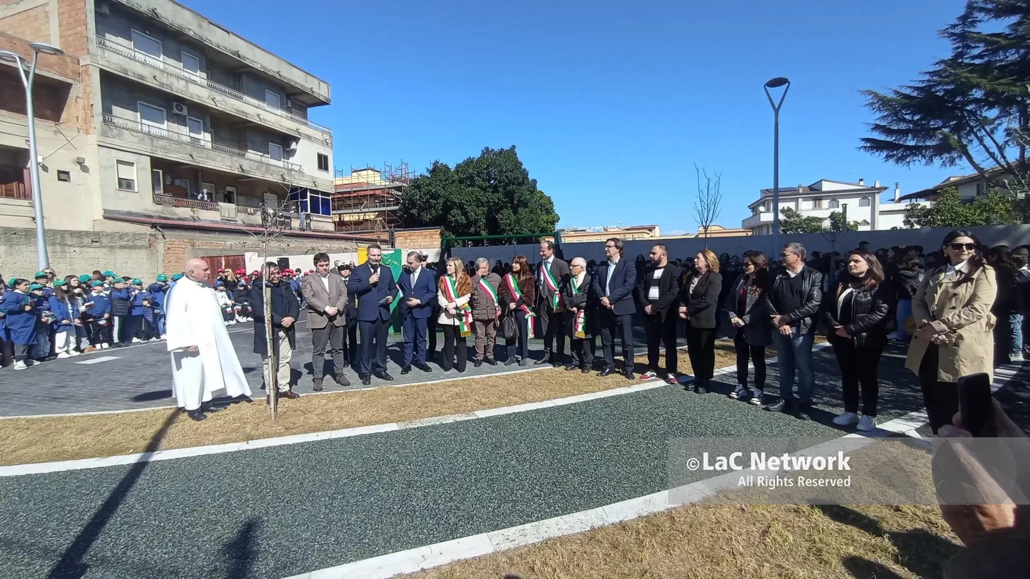 Un momento della cerimonia