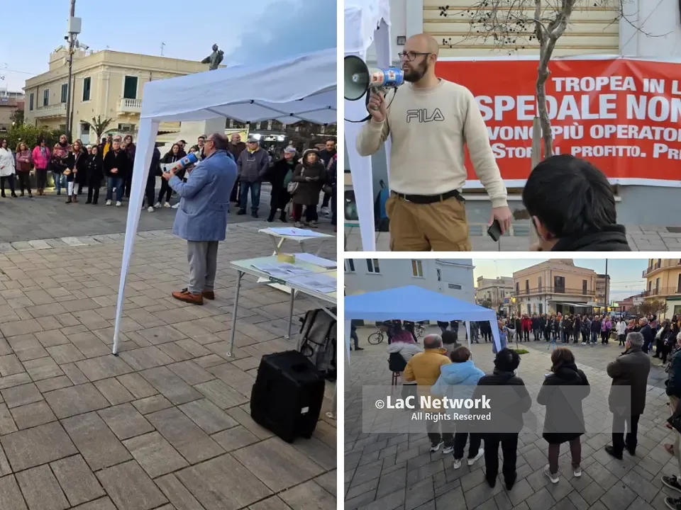 Tropea torna in piazza per l’ospedale: «Senza risposte avanti con la mobilitazione, pronti a portare la questione a Roma»