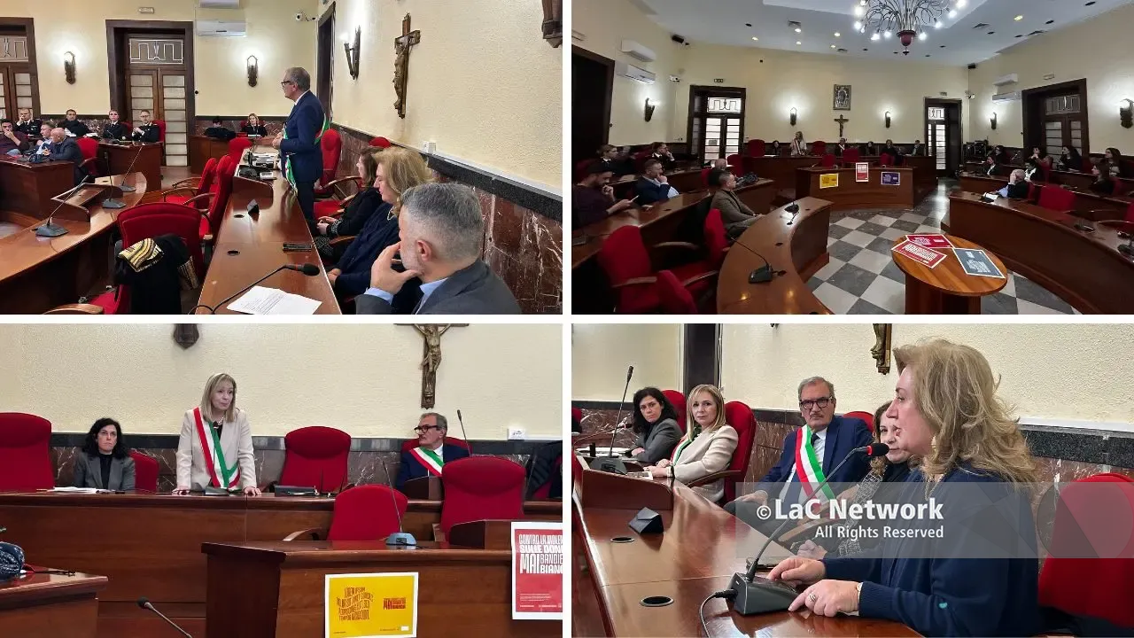 <p>Vibo partecipa alla campagna Anci contro la violenza sulle donne, Romeo: «<span style=\"color:hsl(0, 75%, 60%);\">Serve una rivoluzione</span> che parta da noi uomini»</p>