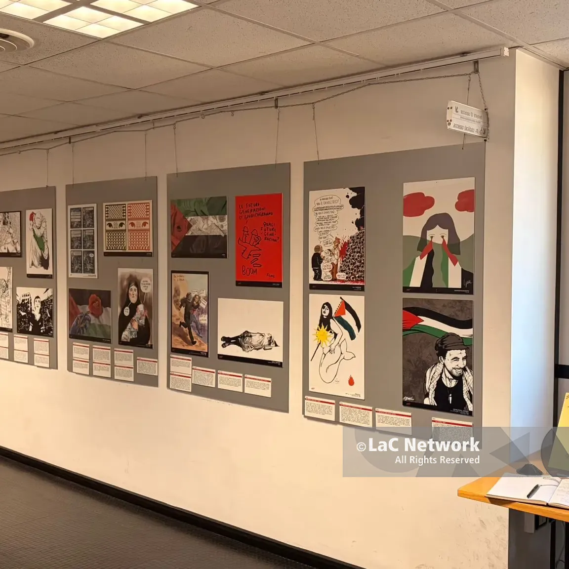 Da Zerocalcare a Maicol&Mirco, la mostra di fumettisti sulla Palestina arriva all’Unical – FOTOGALLERY