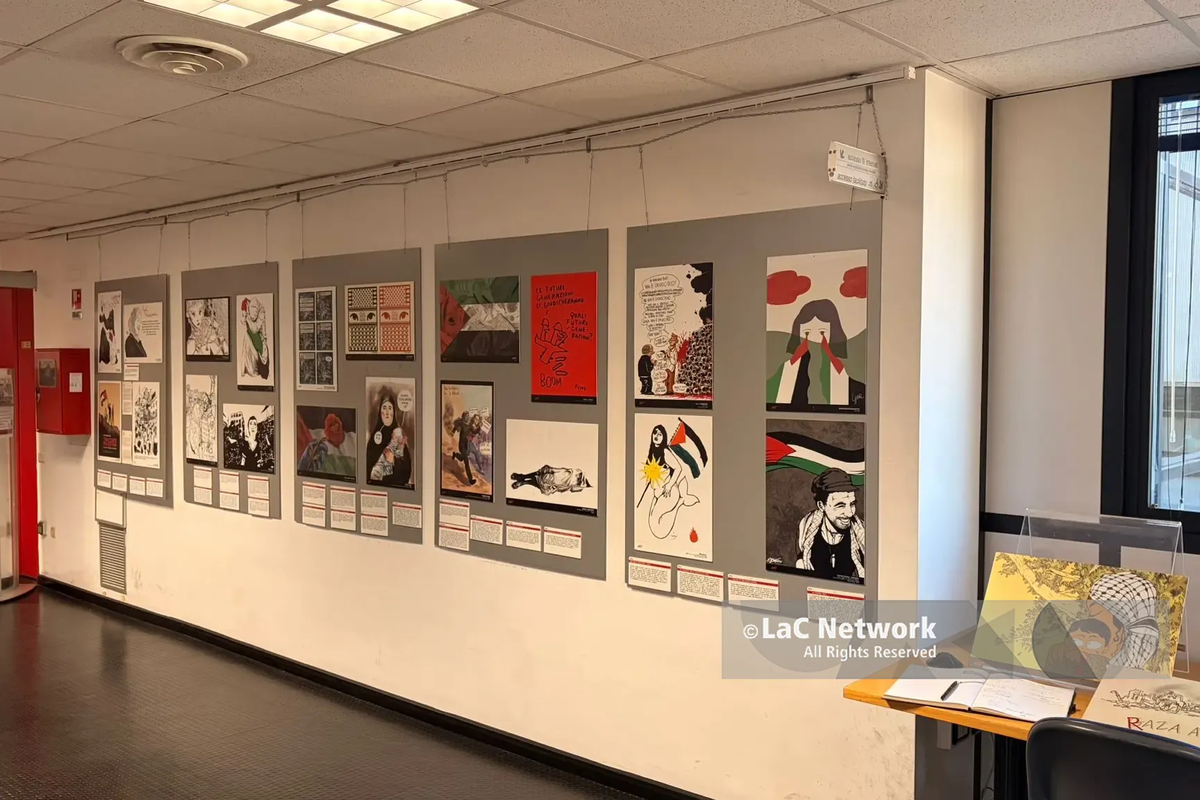 Da Zerocalcare a Maicol&Mirco, la mostra di fumettisti sulla Palestina arriva all’Unical – FOTOGALLERY