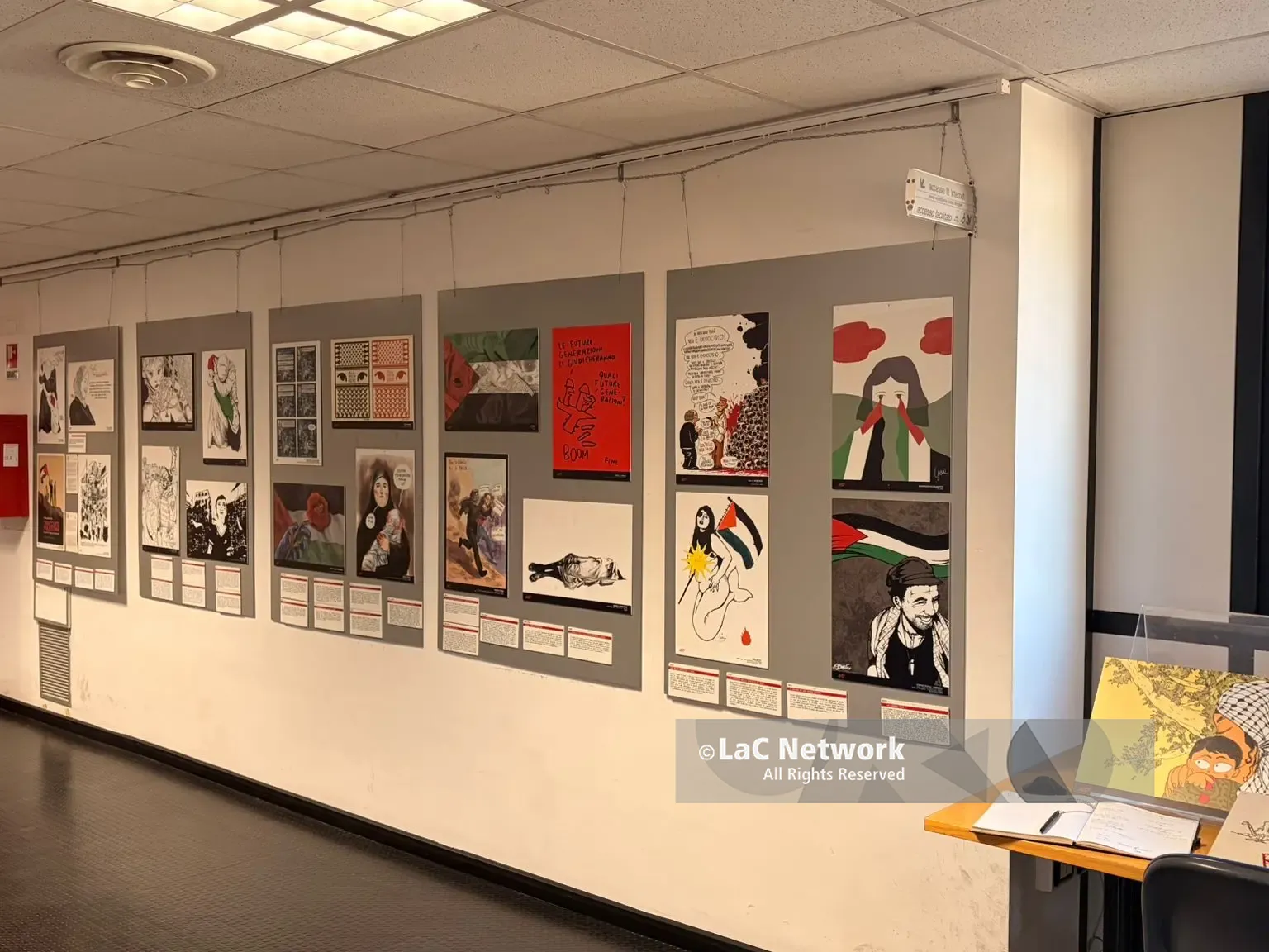 Da Zerocalcare a Maicol&Mirco, la mostra di fumettisti sulla Palestina arriva all’Unical – FOTOGALLERY