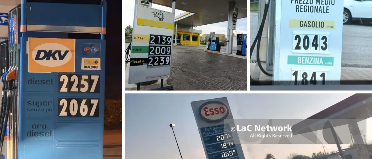 Carburante, quanto mi costi: la mappa dei prezzi in Calabria. Record a Crotone con il diesel (servito) a 2,59 euro\n