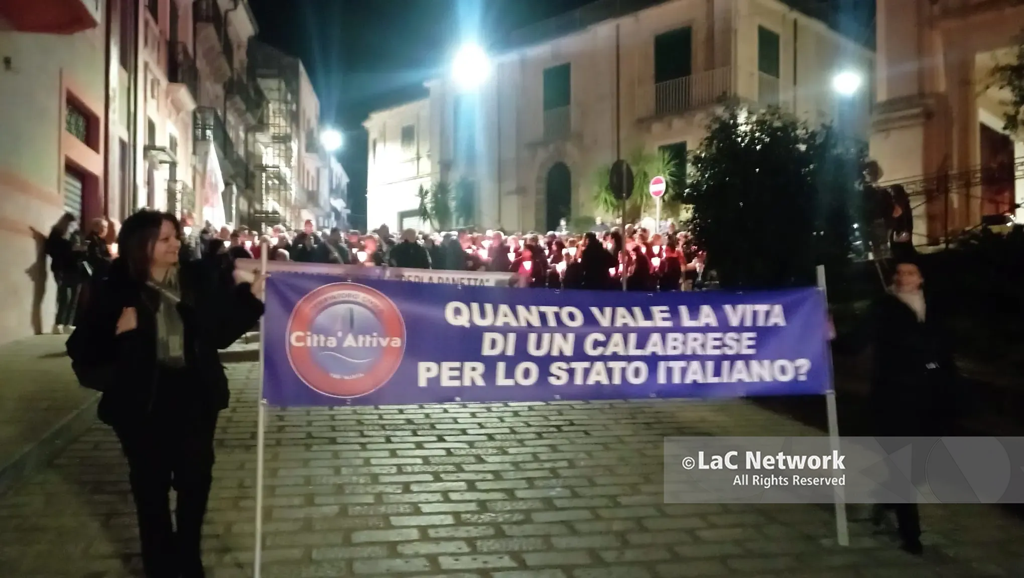 Manifestanti in corteo