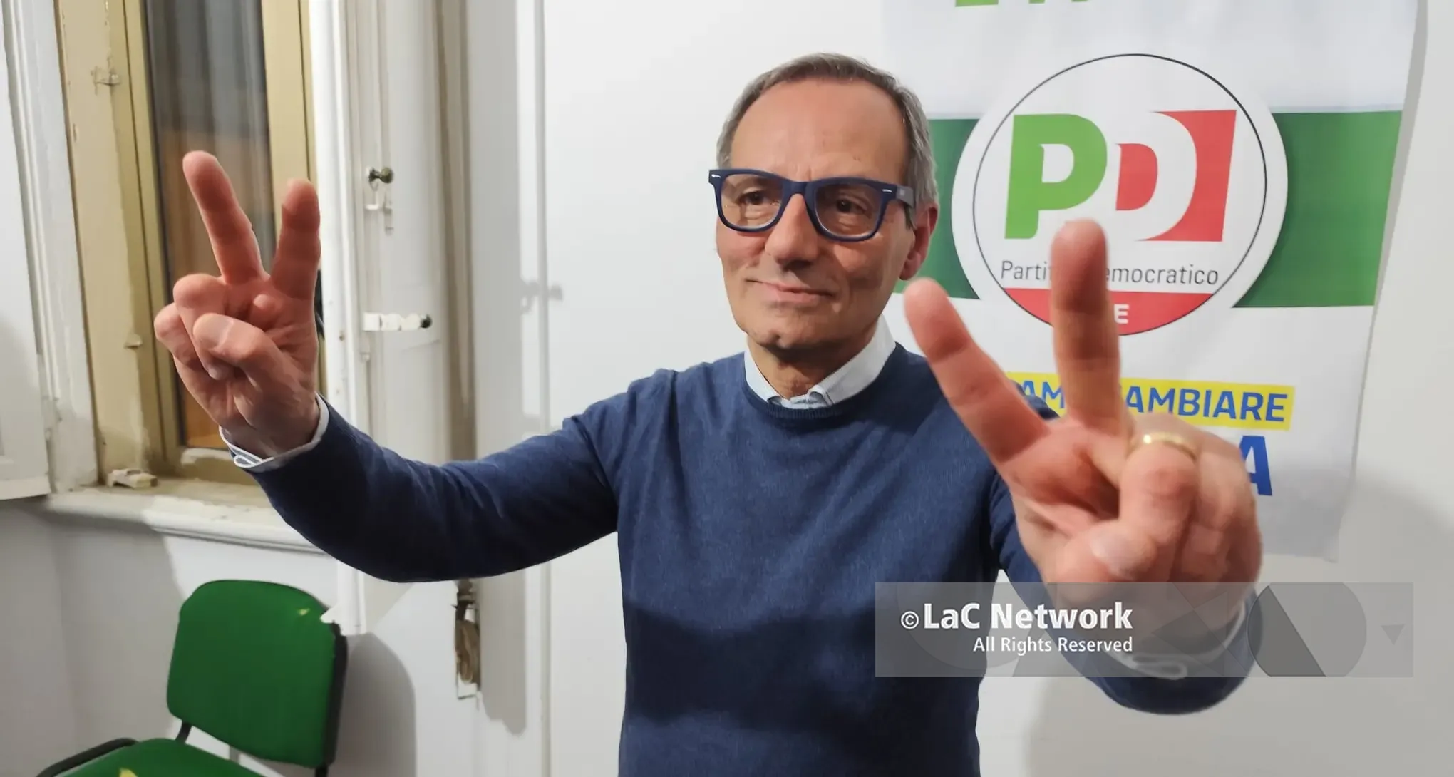 Battaglia vince e festeggia in Federazione Pd con Panetta e Falcomatà: «Ora subito a lavoro»\n