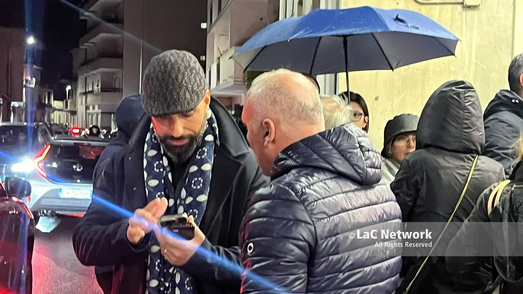 Giovanni Muraca al seggio di via Andiloro. Foto: Anna Foti