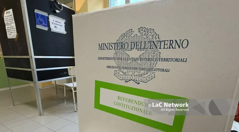 Referendum giustizia, alle 12 affluenza sotto il 15% in Italia: Calabria ultima con il 9,7%. Lunedì alle 15 lo speciale su LaC\n