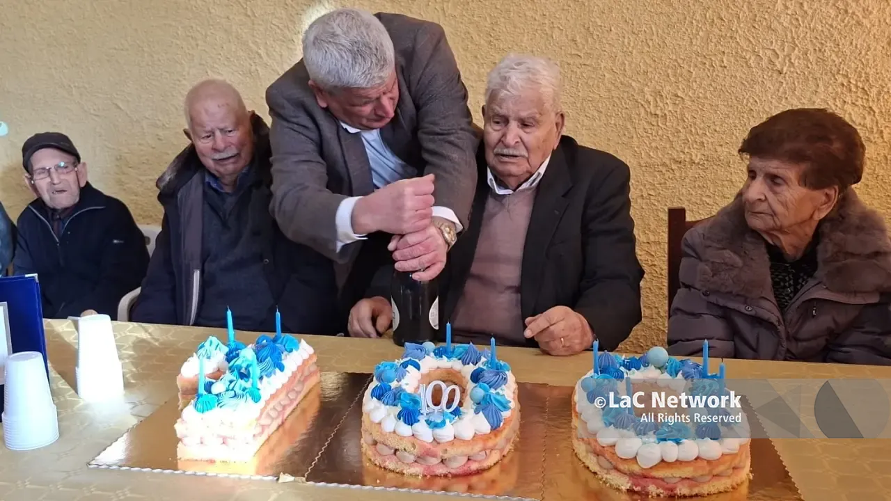 Joppolo in festa per i 100 anni di Michele Comerci: il traguardo dell'ex ferroviere circondato da famiglia e istituzioni\n