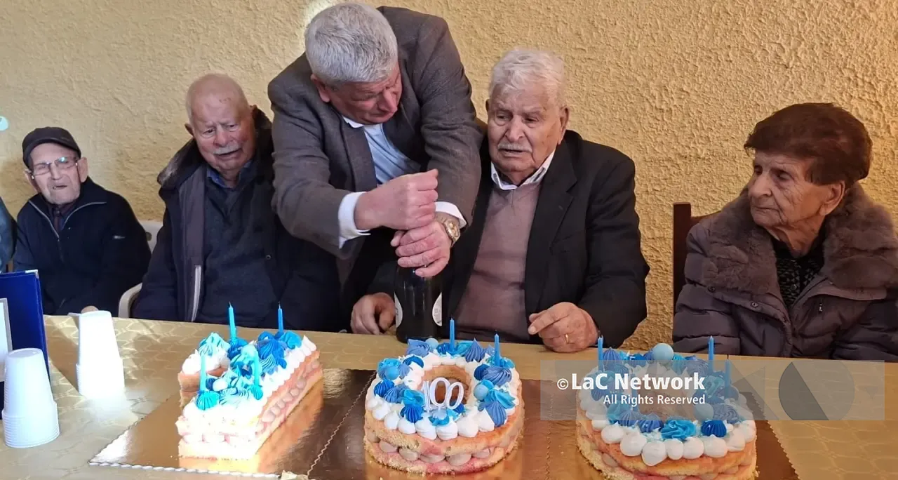 Joppolo in festa per i 100 anni di Michele Comerci: il traguardo dell'ex ferroviere circondato da famiglia e istituzioni\n