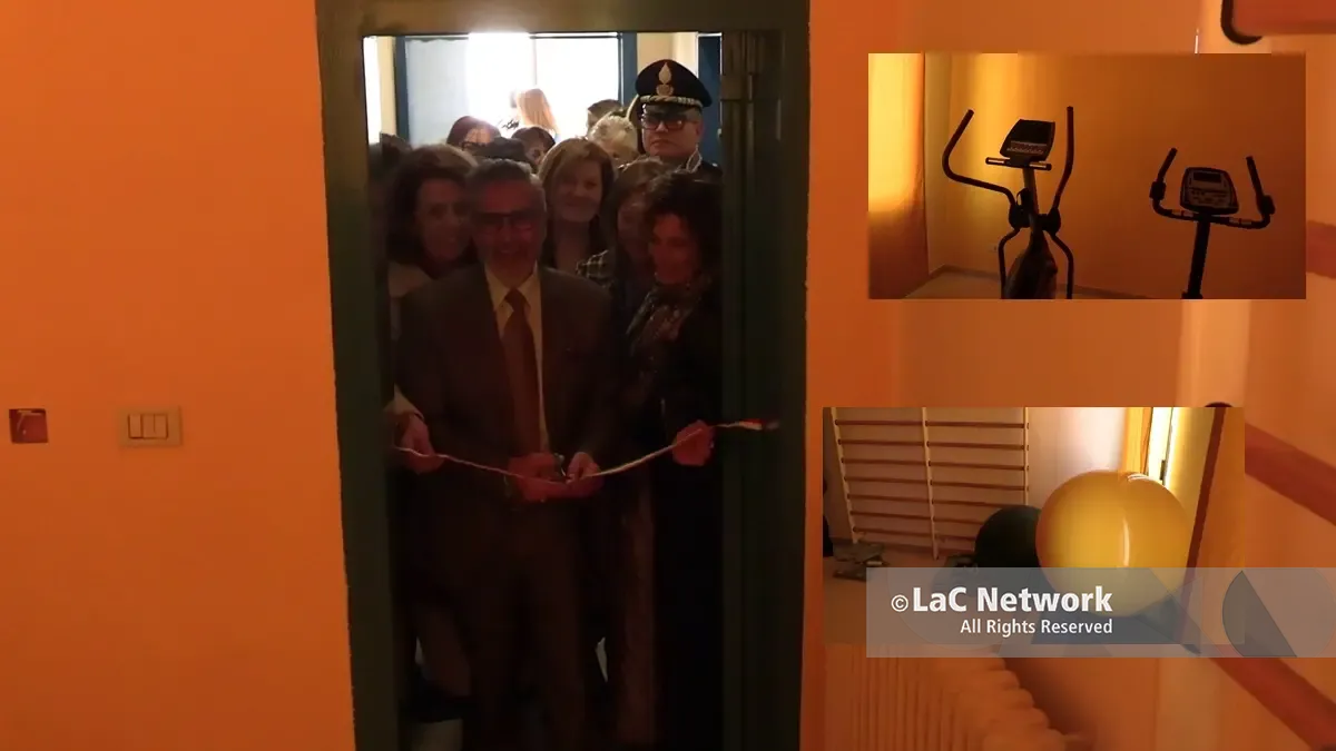Attrezzi da palestra per le donne detenute nel carcere Panzera di Reggio: inaugurata l’area Benessere\n