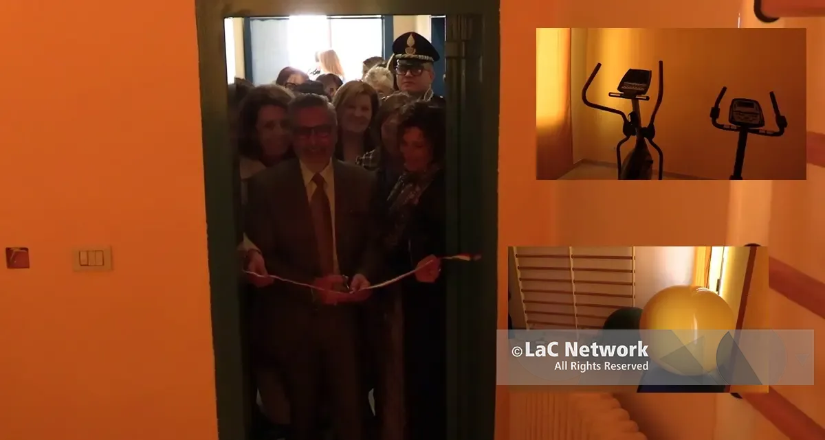 Attrezzi da palestra per le donne detenute nel carcere Panzera di Reggio: inaugurata l’area Benessere\n