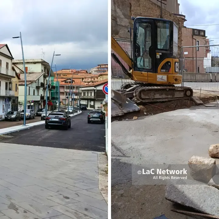 Centro storico di Vibo, via De Gasperi già aperta\u00A0ma ancora da asfaltare, mentre via Luigi Razza è quasi finita: la Pasqua è salva?\n
