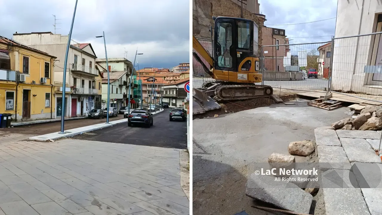 Centro storico di Vibo, via De Gasperi già aperta\u00A0ma ancora da asfaltare, mentre via Luigi Razza è quasi finita: la Pasqua è salva?\n