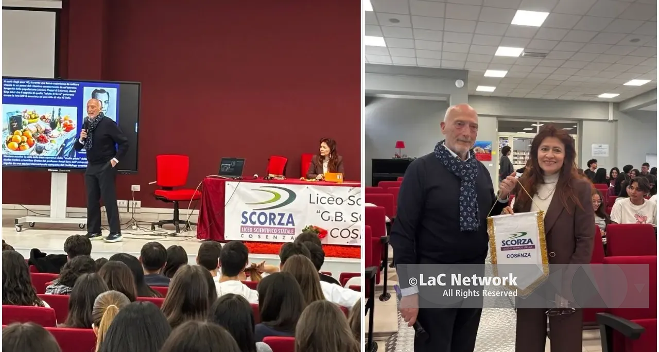 <p>Pietro Leo allo “Scorza” di Cosenza: «Tra allevamenti intensivi e microplastiche non sappiamo cosa mangiamo davvero»</p>