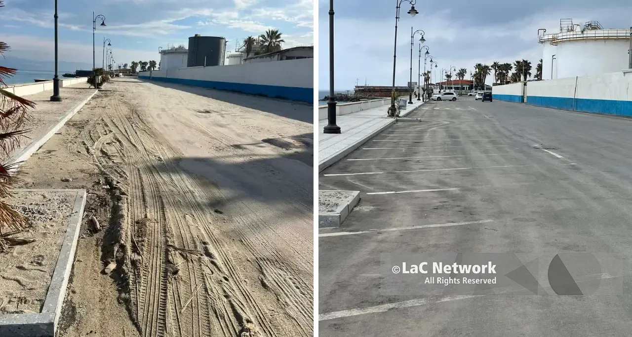 Vibo Marina, via Vespucci non è più una “spiaggia”: dopo tre mesi dalle mareggiate ripulita la strada dalla sabbia\n