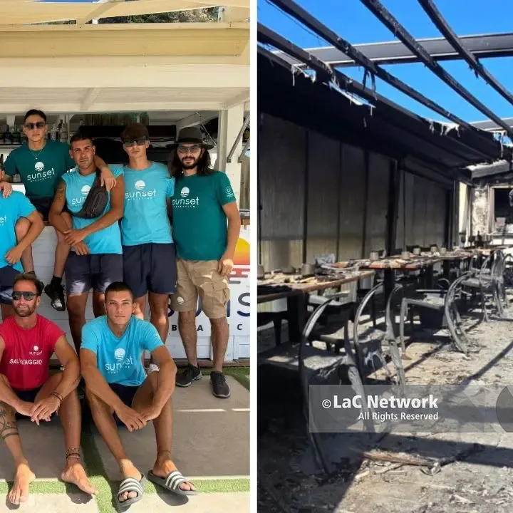 <p>Sunset di Palmi devastato da un incendio: «Crediamo nella nostra terra e non ci arrendiamo. Siamo al lavoro per ripartire»</p>