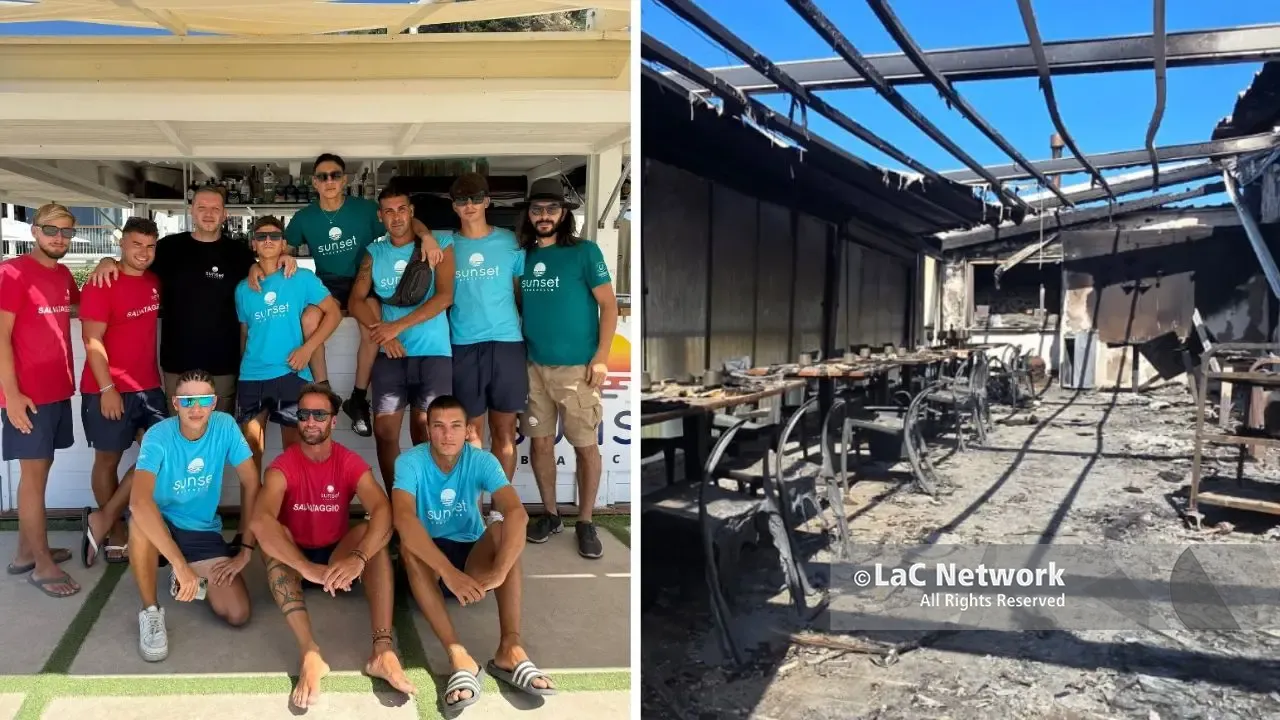 Fu devastato da un incendio, il Sunset di Palmi al lavoro per ripartire: «Atto vile, ma non ci arrendiamo. Crediamo nella nostra terra»\n