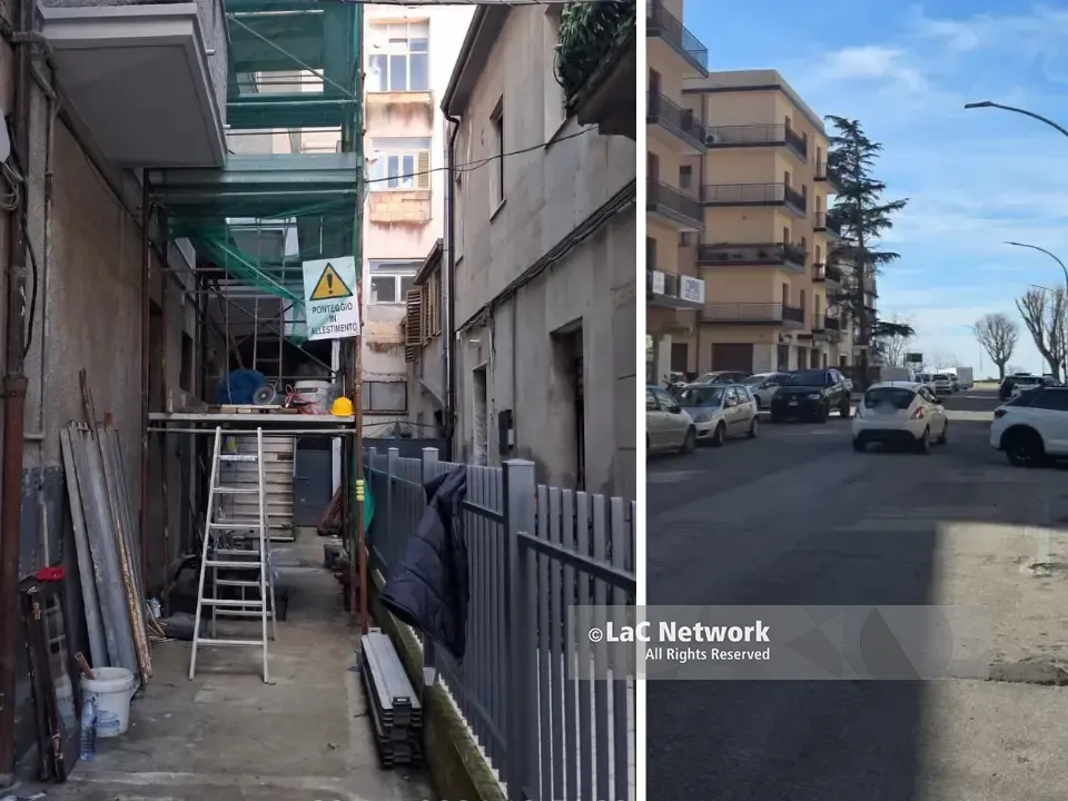 Incidente sul lavoro nel centro di Vibo, operaio cade da un'impalcatura in via Dante Alighieri