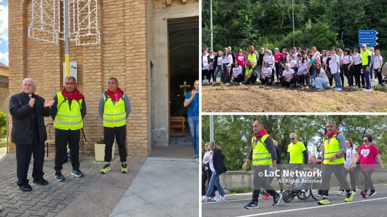 Mille chilometri di fede, due fratelli da Bologna in Calabria a piedi come voto per la guarigione della sorella\n