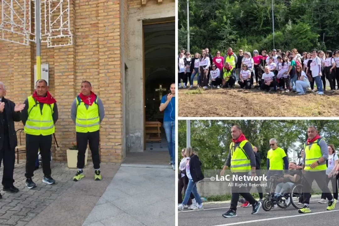 Mille chilometri di fede, due fratelli da Bologna in Calabria a piedi come voto per la guarigione della sorella\n