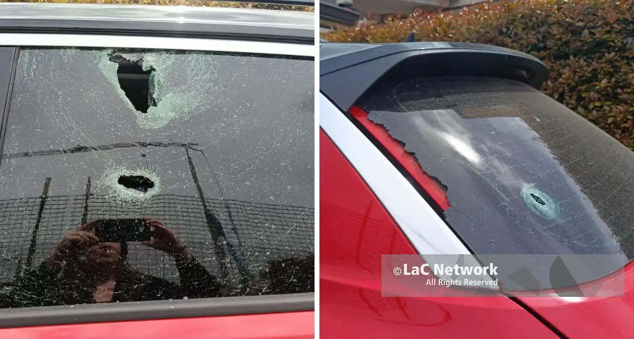 Notte di terrore alla periferia di Vibo: pioggia di proiettili\u00A0contro un’auto e alcune case, in frantumi la finestra di un\u00A0bagno\n