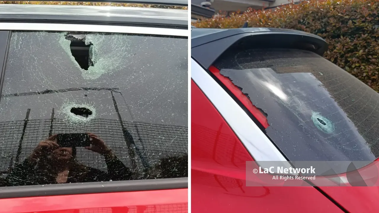 Notte di terrore alla periferia di Vibo: pioggia di proiettili\u00A0contro un’auto e alcune case, in frantumi la finestra di un\u00A0bagno\n